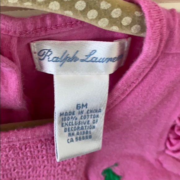 Ralph Lauren pink with ruffles, 6 month - Picture 3 of 4